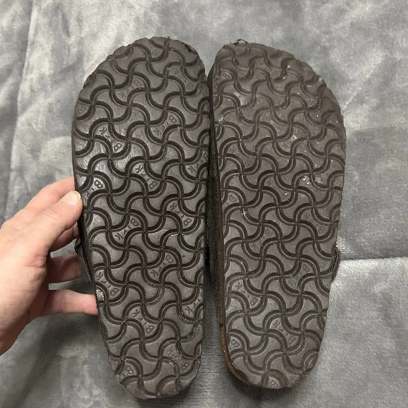 Birkenstock Suede Slip-On Shoes with Buckle - mocha size 40 - Picture 9 of 11